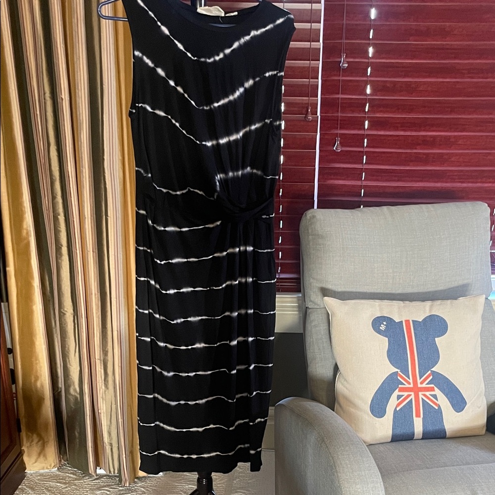 Black and White Striped Dress